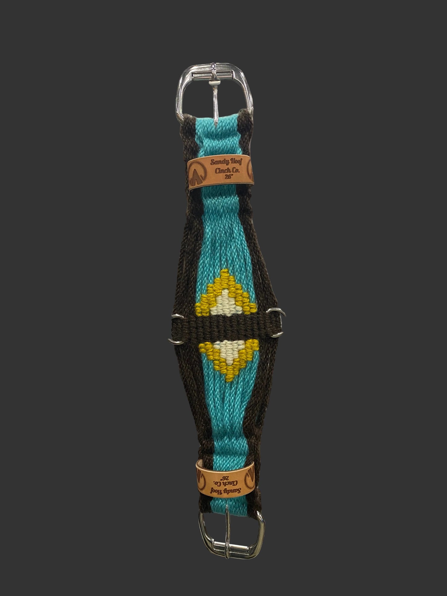 26" Western Cinch - Turquoise Trail and Brown