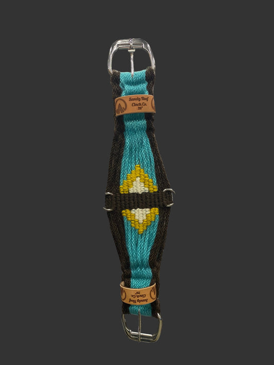 26" Western Cinch - Turquoise Trail and Brown